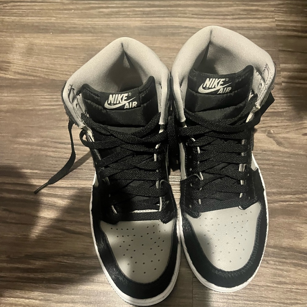 Nike Air Black and Gray High-Top Sneakers